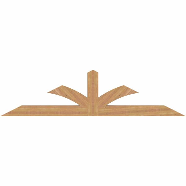 Ekena Millwork Richland Smooth Timber Gable Bracket, Western Red Cedar, 96"W x 24"H x 3 1/2"D x 5 1/2"F, 6/12 Pitch GBW096X24X0406RIC00SWR - main